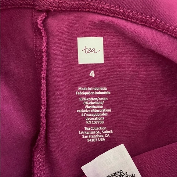 TEA collection leggings Size 4 - Picture 3 of 3